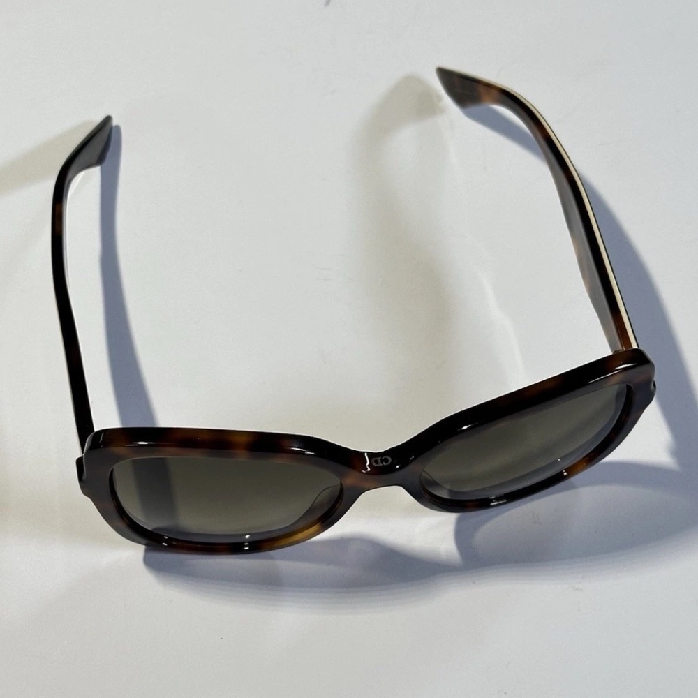 Authentic Christian Dior Envol 2 LWGHA Women Brown Cream Square Sunglasses Italy - Picture 7 of 8